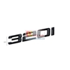 Decal tem chữ inox 320i dán đuôi xe ô tô