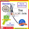 Bộ 2 thanh gạt nước mưa ô tô Nano xương mềm cao cấp hãng xe Chevrolet, Daewoo: Cruze-Aveo-Captiva-Trax-Spark-Lacetti-Gentra-Lanos-Matiz-Orlando-Colorado
