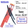 Bộ 2 thanh gạt nước mưa ô tô đa năng Nano cao cấp hãng xe Nissan: Sunny-Teana-X trail-Navara-Livina-Grand Livina-Juke-Murano-Qashpai