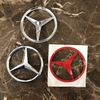 Logo biểu tượng dán sau xe Mercedes - Đường kính 90mm