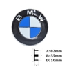 Logo biểu tượng trước và sau xe BMW đường kính 82mm và 74mm