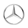 Logo biểu tượng sau xe Mercedes hình ngôi sao 3 cánh đường kính 90mm