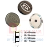 Logo chụp mâm, ốp lazang bánh xe ô tô Kia, đường kính 60mm
