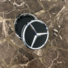 Logo chụp mâm, ốp lazang bánh xe ô tô Mercedes Benz  BENZ75, đường kính 75mm