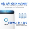 Máy hút ẩm Philips DE3203/00, công suất 395W, dung tích bình chứa nước 4 Lít, diện tích sử dụng 63m2