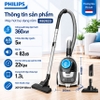 Máy hút bụi không túi Philips XB2023/81, Serial 2000, công suất 1500W
