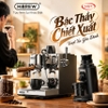 Máy pha cà phê Espresso, Cappuccino, Latte - Dòng chuyên nghiệp. Thương hiệu Mỹ cao cấp HiBREW - H21