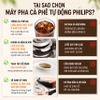 Máy pha cà phê tự động Serial 3300 Espresso, Americano, Capuccino, Latte. Thương hiệu Hà Lan cao cấp Philips - EP3341