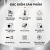 Máy pha và xay cà phê bán tự động 3 trong 1 Espresso, Cappuccino, Latte. Kết hợp 44 chế độ xay. Thương hiệu Mỹ cao cấp HiBREW - H7 LITE