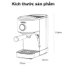 Máy pha cà phê Cappuccino, Ristretto, Espresso, Latte chuyên nghiệp. Thương hiệu Mỹ cao cấp HiBREW - H13
