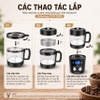 Máy rang hạt cà phê công nghệ gia nhiệt không khí chuyên nghiệp. Thương hiệu Mỹ cao cấp Cafemasy CCR-305D