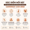 Máy rang hạt cà phê công nghệ gia nhiệt không khí chuyên nghiệp. Thương hiệu Mỹ cao cấp Cafemasy CCR-305D