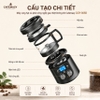 Máy rang hạt cà phê công nghệ gia nhiệt không khí chuyên nghiệp. Thương hiệu Mỹ cao cấp Cafemasy CCR-305D