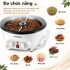 Máy rang hạt cà phê và các loại hạt tự động tích hợp điều chỉnh thời gian, thương hiệu Mỹ cao cấp Cafemasy SCR-300B