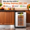 Máy sấy thực phẩm công nghiệp, dung tích 94 lít, 18 khay. Thương hiệu Mỹ cao cấp Septree DBC-18A