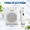 Máy trợ giảng Bluetooth loa di động dùng cho giảng dậy, hướng dẫn viên, bán hàng. Thương hiệu Hà Lan cao cấp Philips - SBM220