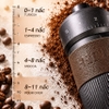 Máy xay hạt cà phê cầm tay chuyên nghiệp, lưỡi xay 6 cánh core kép, 55 cấp độ và 11 Level. Thương hiệu Mỹ cao cấp HiBREW - G4B
