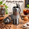 Máy xay hạt cà phê cầm tay chuyên nghiệp, lưỡi xay 6 cánh core kép, 55 cấp độ và 11 Level. Thương hiệu Mỹ cao cấp HiBREW - G4B