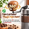 Máy xay hạt cà phê cầm tay chuyên nghiệp, lưỡi xay 6 cánh core kép, 55 cấp độ và 11 Level. Thương hiệu Mỹ cao cấp HiBREW - G4B