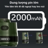 Máy xay hạt cà phê, sinh tố và đá viên dùng pin cầm tay 3 trong 1 đa năng. Thương hiệu Mỹ cao cấp HiBREW - G2