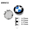 Logo chụp mâm, ốp lazang bánh xe ô tô BMW đường kính 68mm và 55mm