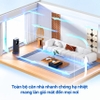 Quạt không cánh làm mát, phun sương tạo ẩm. Kiêm lọc không khí ion âm và khử khuẩn UV, Serial 4000. Thương hiệu Hà Lan cao cấp Philips - ACR4246X