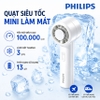 Quạt mini cầm tay USB, serial 2000, 5 cấp độ gió, pin 3.000mAH. Thương hiệu Hà Lan cao cấp Philips ACR2124PPF - ACR2124MPF