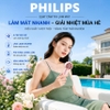 Quạt mini cầm tay USB, serial 2000, 5 cấp độ gió, pin 3.000mAH. Thương hiệu Hà Lan cao cấp Philips ACR2124PPF - ACR2124MPF