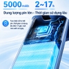 Quạt mini cầm tay USB, serial 4000, 100 cấp độ gió, pin 5.000mAH - Dòng cao cấp. Thương hiệu Hà Lan cao cấp Philips - ACR4142MPF