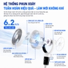 Quạt tuần hoàn không khí xoay 3 chiều, động cơ biến tần, tích hợp 99 cấp độ gió, Serial 3000. Thương hiệu Hà Lan Philips - ACR3264CFV
