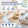 Quạt tuần hoàn không khí xoay 3 chiều, động cơ biến tần, tích hợp 99 cấp độ gió, Serial 3000. Thương hiệu Hà Lan Philips - ACR3264CFV
