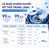 Quạt tuần hoàn không khí xoay 3 chiều, động cơ biến tần, tích hợp 99 cấp độ gió, Serial 3000. Thương hiệu Hà Lan Philips - ACR3264CFV
