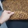Tấm đệm hạt gỗ massage lót ghế làm việc, ghế sofa, ghế ô tô, yên xe máy, vv... Gỗ Bách Xanh 100% tự nhiên cao cấp