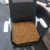 Tấm đệm hạt gỗ massage lót ghế làm việc, ghế sofa, ghế ô tô, yên xe máy, vv... Gỗ Pơ Mu 100% tự nhiên