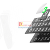 Bảng số điện thoại gỗ Óc Chó cao cấp gắn taplo xe ô tô - TC2