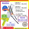 Bộ 2 thanh gạt nước mưa ô tô Nano xương mềm cao cấp dành cho hãng xe Mazda: Mazda2-Mazda3-Mazda6-Mazda CX5-Mazda CX9-BT 50-Premacy