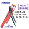 Bộ 2 thanh gạt nước mưa ô tô đa năng Nano cao cấp hãng xe Mercedes: Các dòng xe CLA-GLA-GLC-GLK-GLE-GLK-A-C-E-GL-Class