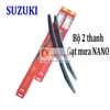 Bộ 2 thanh gạt nước mưa ô tô đa năng Nano cao cấp hãng xe Suzuki: Celerio-Vitara-Swift-Ertiga-Grand Vitara-Alto-Carry1.0-Wagon R