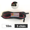 Dây 10m kết nối camera hành trình và camera lùi, jack 2.5mm, 5 chân