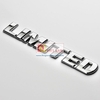 Decal tem chữ Limited inox dán ô tô G40109
