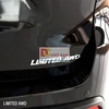 Decal tem chữ Limited inox dán ô tô G40109
