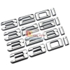 Decal tem chữ inox 320i dán đuôi xe ô tô