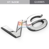 Decal tem chữ inox V6, VX, TX.L, VX.L dán đuôi xe ô tô