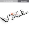 Decal tem chữ inox V6, VX, TX.L, VX.L dán đuôi xe ô tô