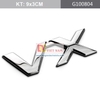 Decal tem chữ inox V6, VX, TX.L, VX.L dán đuôi xe ô tô