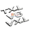 Decal tem chữ inox V6, VX, TX.L, VX.L dán đuôi xe ô tô