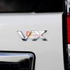 Decal tem chữ inox V6, VX, TX.L, VX.L dán đuôi xe ô tô
