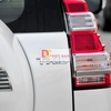 Decal tem chữ inox V6, VX, TX.L, VX.L dán đuôi xe ô tô