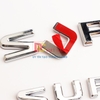 Bộ Decal tem chữ Super Sport dán đuôi xe và hông xe ô tô