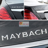 Decal tem chữ Maybach Inox cao cấp dán trang trí ô tô G80708